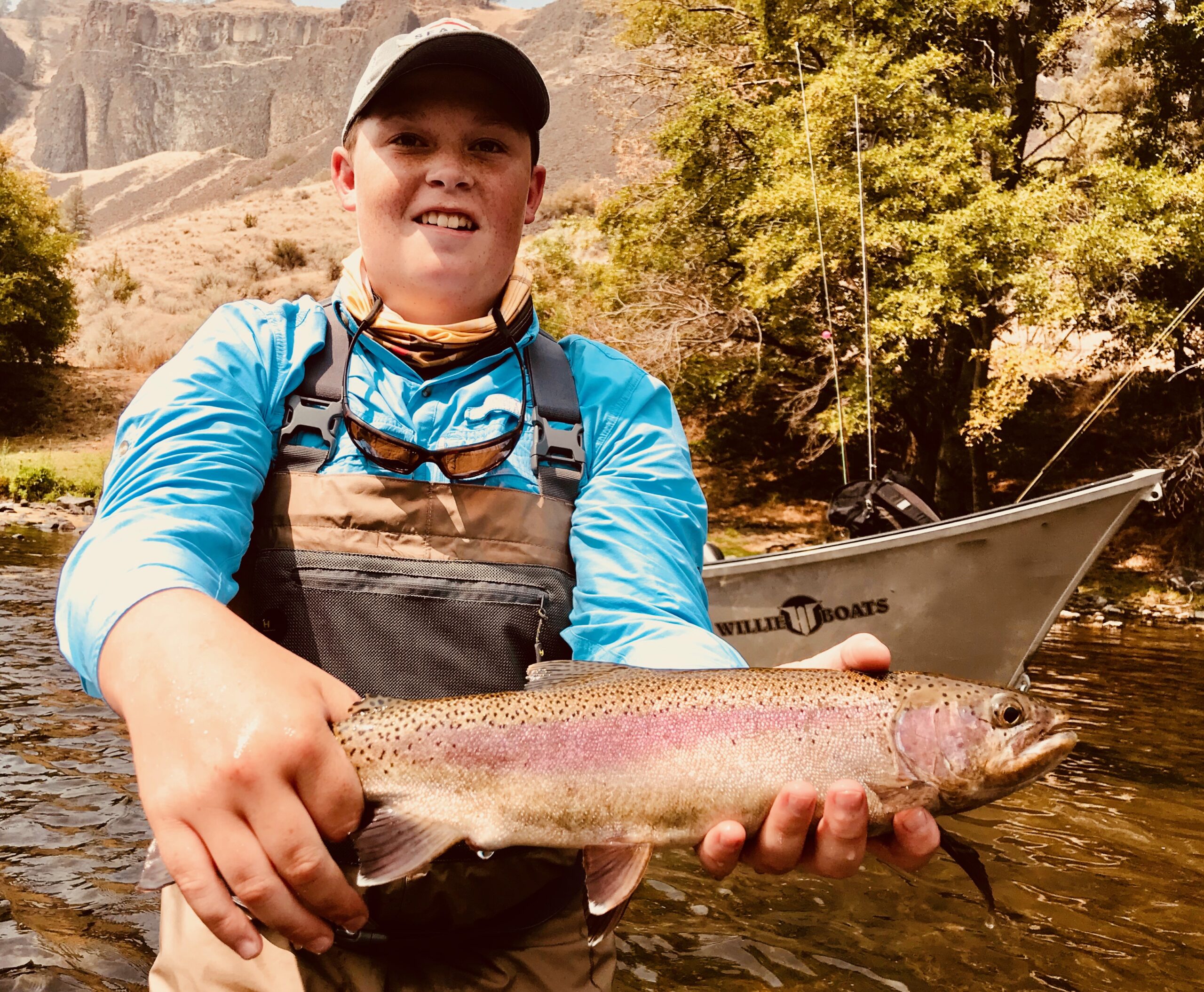Native Redband Rainbow Trout Lower Deschutes River Guided Fly Fishing Griff Marshall Outdoors