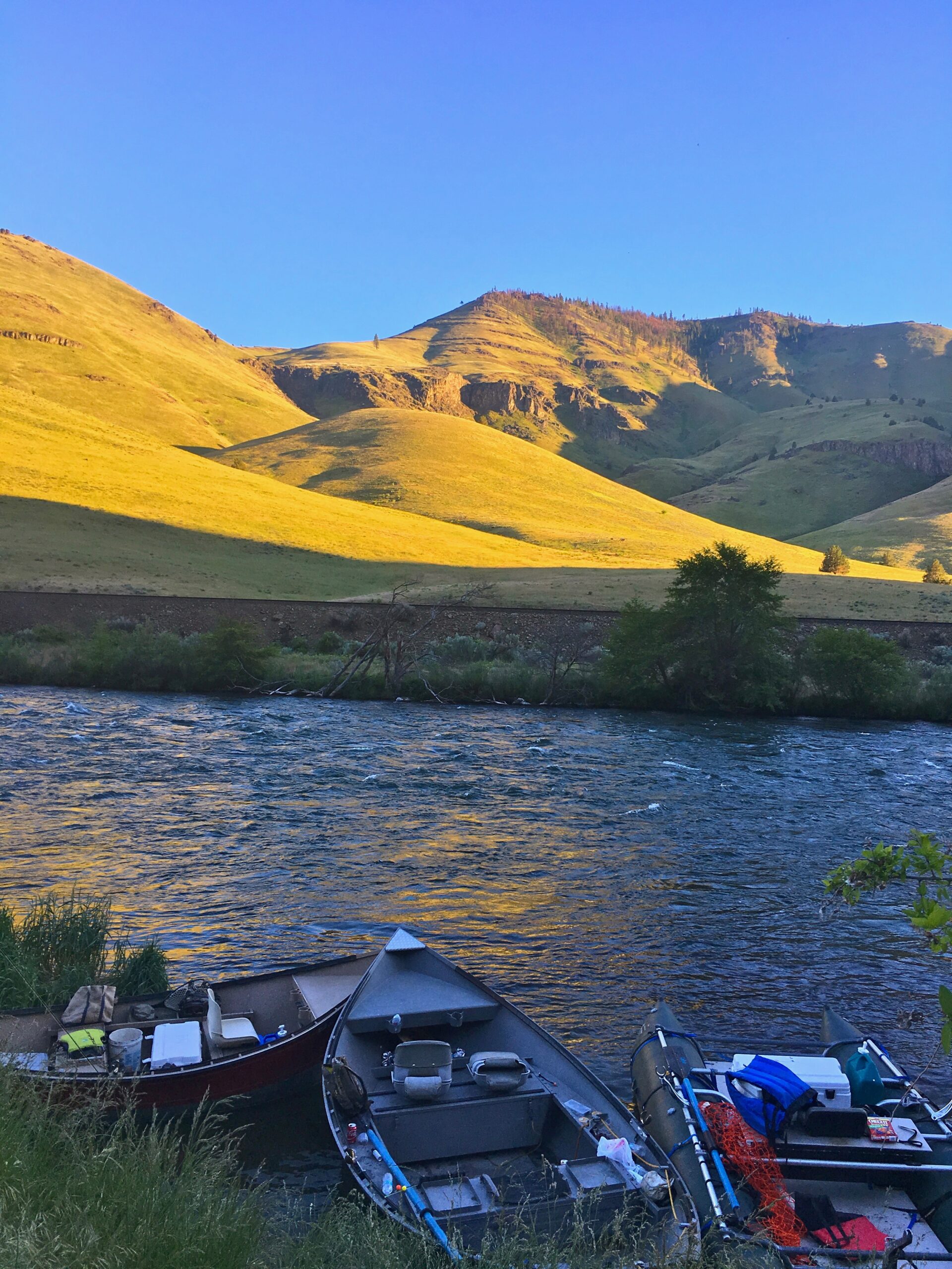 Camping trips on the Lower Deschutes River Guided Fly Fishing Griff Marshall Outdoors